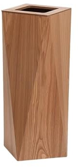 GAOWINLY Mülleimer, Großer Küchen-Mülleimer aus Holz, gerader Mülleimer, Papierkorb for Zuhause, Küche und Büro,Mülleimer für den Innenbereich(Light brown)