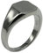 Feiner eleganter Siegelring 925er Silber mit Gravurplatte, Größe:57 (18.2 mm)
