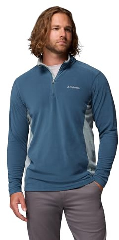 Columbia Men's Klamath Range Ii Half Zip, Everblue/Crushed Blue, M