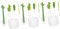 minkissy 3 Ensembles Goupillon Cactus Brosses De Nettoyage De Verrerie Brosse à Rainures Brosse De Nettoyage De Paille Brosse De Nettoyage Portative Brosse à Couvercle Gel De Silice