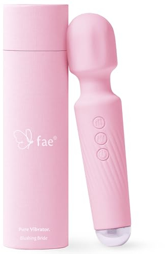 Fae Vibrator für Frauen - Kompakt & Leises Massagegerät und Wiederaufladbar - Sexspielzeug, sex spielzeug für die frau - Magic Wand mit 160 Vibrationskombinationen - Pure Serie, Blushing Bride
