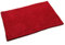 Quantum Interior Chenille Badematte 60x90 - moderner Microfaser Badvorleger in Trendfarben, schnell trocknend, Anti Rutsch, extra weich (Rot)