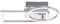 Just Light Deckenlampe Deckenleuchte Designleuchte LED stahlfarben Ring beweglich Metall