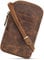 STILORD 'Loki' Sac Bandoulière Poitrine Cuir Vintage Sacoche Téléphone Porté a l'Épaule Petit Sac Croisé Crossbody Bag Pochette pour Smartphone Cuir Véritable, Couleur:Kreta - Brun