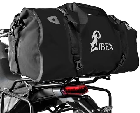 ZIEGER Gepäckbrücke kompatibel mit Aprilia Tuareg 660 silber mit Schnorr Hecktasche in Schwarz