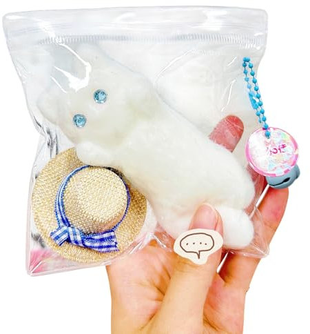 Carreneu Squishy Katze,Taba Squishy,Fufu Squishi,Katze Squeeze Spielzeug,Stressball,Squishies Stressabbau Toy,Ragbares Weiche Katzen-Squishies,Stressabbau,Geeignet für Kinder,Erwachsene