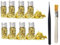 JazRvr 8 Stück Blattgold Essbar, Blattgold Essbar Für Torten, Goldfolie Mit Pinsel Und Pinzette, Ideal Für Kuchen, Schokolade Und DIY-Projekte, 5.4g Pro Flasche