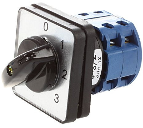 Rinteea Interrupteur rotatif à cames 660 V 20 A 6 bornes 4 positions