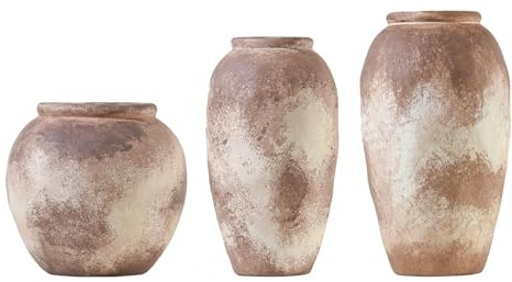 Vintage Keramikvase im Wabi-Sabi-Stil – Keramikvase für Blumen – Dekoration für Zuhause, Hochzeitsfeier(3PCS)