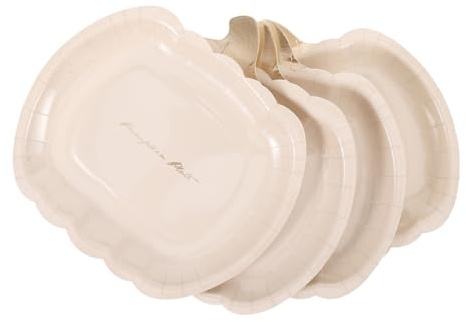 OUNONA 10pezzi Piatti Forma Piatti Usa e Getta Autunnali Per Halloween e Dessert