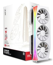 XFX Mercury AMD Radeon RX 9070XT OC White Gaming Edition RGB 16GB GDDR6
