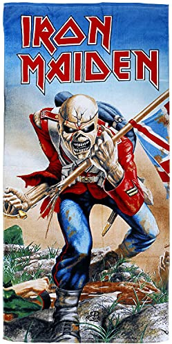 Iron Maiden The Trooper None Badetuch Standard 100% Baumwolle 75 x 150 cm Band-Merch, Bands, Geschenke