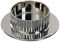 Kerzenleuchter Struktur Silber für Kerzen Ø 60 mm für Altarkerzen, Anlasskerzen, Taufkerzen, Kommunionkerzen, Hochzeitskerzen