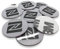 10 x NFC Tags | NXP Chip NTAG213 | 144 Bytes Speicherkapazität | Aufkleber, Rund Disk | Weiß Label Tag | Hart-PVC und starker 3M-Kleber | Elegantes Design und Hohe Scankraft