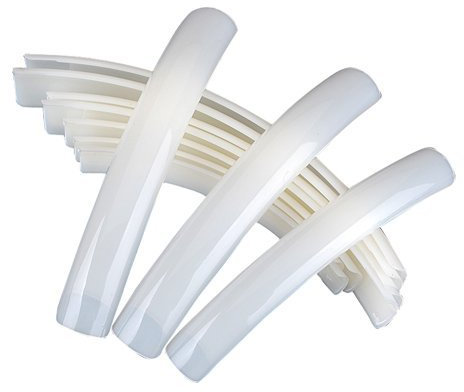 Aeromdale Lot de 10 faux ongles gel uv acrylique extra-long French manucure design salon tips naturel