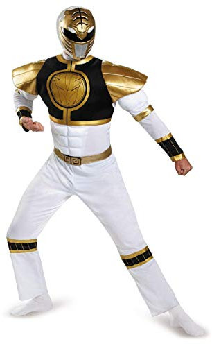 Disguise Power Rangers Weiß Classic Kostüm für Herren und Erwachsene