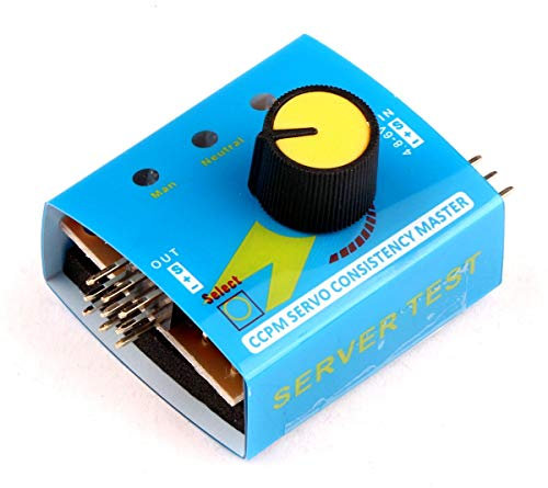 ARCELI RC Hubschrauber-Motor-Servotester Aeromodelling Remote-Drehzahlregler Server CCPM Servo Consistency Master mit 3 Modusanzeige DC 4,8-6 V