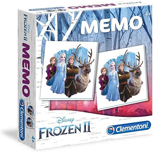 Clementoni - 18052 - Memo Game - Disney Frozen 2, gioco di memoria e associazione, gioco educativo bambini 3 anni, gioco da tavolo per bambini - Made in Italy