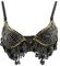 Unbekannt Bauchtanz Kostüm Oberteil Belly Dance Shirt Damen Bauchtanzkostüm, Schwarz