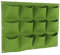 Jeffergarden 12-Pockets Degradable Vertical Colgante Planta de jardín Bolsa de Jardin Vertical Tamaño Grande Cultivo como Contenedor Macetero(Verde)