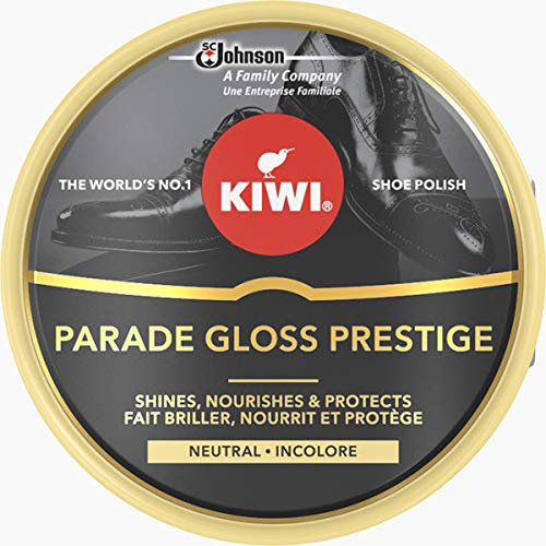 Kiwi Shoe Polish, Parade Gloss Prestige Shine, Renew, Protect & Nourish Leather Shoes, Neutral, 50 ml, Pack of 12