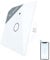 MoesGo Smart Alexa Lichtschalter RF433 Wlan Touch Schalter ohne neutralleiter mit Smart Life/Tuya app, Alexa und Google Home 1 Weg Weiß
