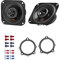 JBL Auto Lautsprecher Boxen Stage2 424 300 Watt 10 cm 2 Wege Koax passend für BMW 5er E60 E61 2006-2010 Türen vorne