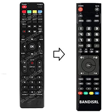 Remote Telecomando compatibile già programmato per Zephir, specifico per modelli ZE55FHD, ZE48FHD, ZE40FHD, ZE32FHD