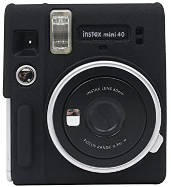 Silicone Gel Camera Case for Fujifilm Instax Mini 40 Black