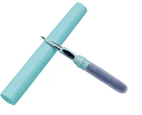 ZALUJMUS Cleaner Kit for Airpods 1 2 Pro, Multi-Function Cleaning Pen Soft Brush for Bluetooth Earphones Case Cleaning Tools for All Earbuds (Mint Green)