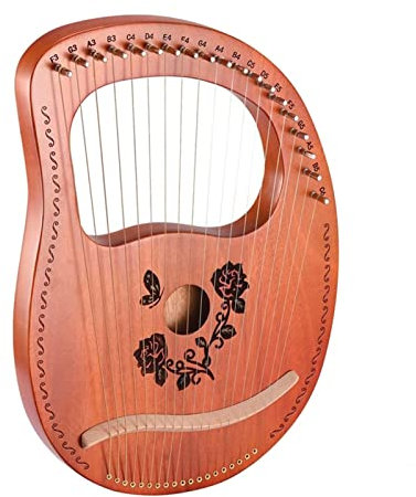 Harfe Leier 19 Saite Lyre Harp Mahagoni Lyre Harfe Mit Tuning-Schraubenschlüssel Für Kinder Und Erwachsene BBeginner Music Liebhaber
