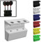 R-Satz Shop Dartpfeil Halterung Wand Set 3 Pfeile Stahl & Softdarts - Auswahl aus 7 Farben (Weiß)