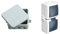 Kopp Abzweigkasten Aufputz-Feuchtraum IP 54 85x85x40 mm & Steckdosenkombination Aufputz Feuchtraum IP 44 grau/anthrazit