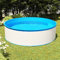 BULANED Planschbecken, Schwimmbecken, Babypool, Balkon Pool, Platschbecken, Schwimmbad, Swimming Pool, 350x90 cm Weiß