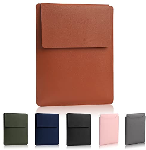 Custodia per Laptop 13,3-14, Custodia Imbottita per Laptop, Borsa Sottile e Versatile per Laptop Compatibile con Laptop 2022 Pro 14/2015 Pro 13,3/2015 Air 13,3, Marrone Scuro