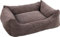 Rechteckiges Velutto-Körbchen Braun – 100 x 80 cm, ideal für mittelgroße bis große Hunde wie Border Collie, Basset Hound, Cocker Spaniel und Welsh Corgi, luxuriöser Komfort und Premium-Qualität