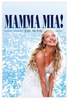 NEDOES Filmposter Mamma Mia 5,100.3 cm (2008) auf Leinwand, Schlafzimmer-Dekor, Sportlandschaft, Büro, Raumdekoration, Geschenk, ungerahmt, 30 x 45 cm
