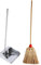 VIRSUS Set Scopa Saggina a 4 Fili + Paletta in Metallo Zincato, Scopa con Manico in Legno da 89 cm e 4 Cuciture, Paletta Antiruggine Manico 86 cm, per la Pulizia degli Esterni, Giardino, Viale -F
