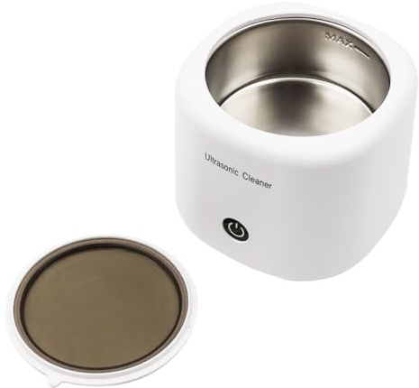 Hsthe Sea Ultraschall-Retainer-Reiniger, 45-kHz-Ultraschall-Zahnreinigungsgerät, 180-ml-Ultraschallreiniger für Zahnprothesen, Retainer, Aligner, Mundschutz, Zahnaufhellungsschienen und Schmuck