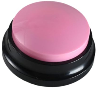 ＡＷＨＡＯ Botón de conversación grabable 30S, zumbadores de Respuesta, Juguete para niños, botón de Efecto de Sonido, Fabricante de Ruido, Rosa