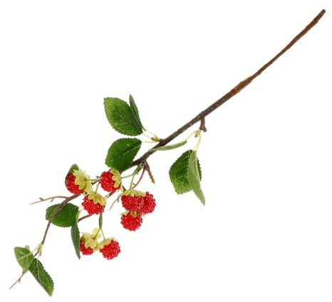 Amosfun Künstliche Himbeeren Deko 4.7 Zoll Realistische Simulierte Himbeerzweige Für Wohnaccessoires Fotografie Requisiten Und Kreative Bastelprojekte