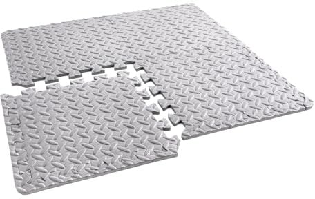 Phoenix Fitness Interlocking Floor Mats - 16 Non-Slip EVA Foam Flooring Tiles for Home, Gym, Garage, Kids Room & Exercise - Heavy-Duty Protective Floor Mat for Indoors & Outdoors - 30x30cm, Grey