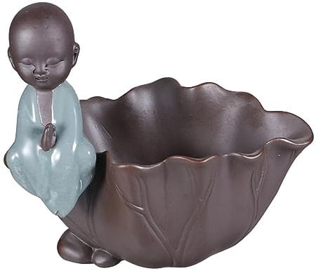 CIYODO Keramik Blumentopf im Zen Stil, Dekorativ für Hydroponik