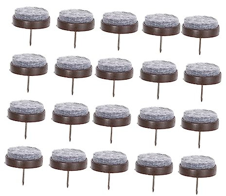 KONTONTY 50pcs Chair Leg Protectors Felt Pads for Furniture Feet Hardwood Floor Sliders