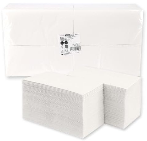 1500 Stück, Servietten Classic, FRANZ MENSCH, 33 × 33 cm, weiß, 2-lagig, FSC