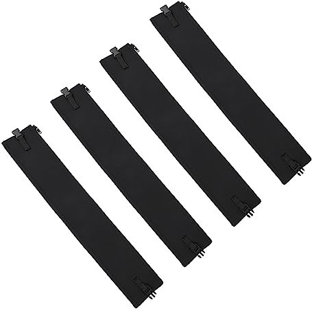 PHENOFICE 4pcs Zipper Cable Protector Neoprene Wire Organizer Sleeve Cord Cover for Home Office Use