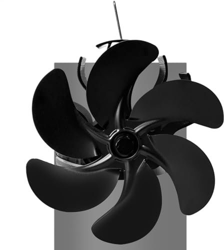 Ventola per stufa alimentata a calore, da parete, alimentata a calore, non elettrica, per la casa e il pellet