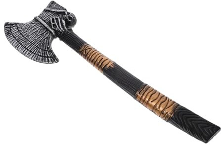 Holibanna Toy Axe Halloween Plastic Axe Costume Trick Prop Realistic Fake Axe for Party Black