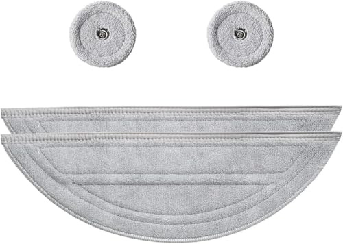 roborock Saros 10 Washable Mop Cloth Set, Includes 2 VibraRise Mop Cloths and 2 Edge Mop Cloths