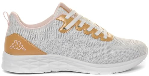 Kappa Logo Rostiew Sportschuhe, niedrig, bequem und stilvoll, Weiß und Beige, Größe 41